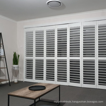 white wood shutter louver hardwood plantation shutters from China